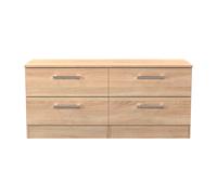 Ready Assembled 2 U Cornwall 4 Drawer Bed Box (Ready Assembled) in Light Oak Ready Assembled 2 U Light Oak