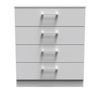 Ready Assembled 2 U Cornwall 4 Drawer Chest (Ready Assembled) in Light Grey Ready Assembled 2 U Light Grey