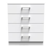 Ready Assembled 2 U Cornwall 4 Drawer Chest (Ready Assembled) in White Ready Assembled 2 U White