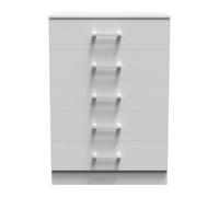 Ready Assembled 2 U Cornwall 5 Drawer Chest (Ready Assembled) in Light Grey Ready Assembled 2 U Light Grey