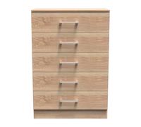 Ready Assembled 2 U Cornwall 5 Drawer Chest (Ready Assembled) in Light Oak Ready Assembled 2 U Light Oak