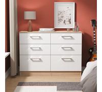 Ready Assembled 2 U Cornwall 6 Drawer Wide Chest (Ready Assembled) Ready Assembled 2 U Multicolor