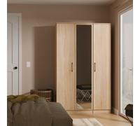 Ready Assembled 2 U Cornwall Triple Mirror Wardrobe (Ready Assembled) in Light Oak Ready Assembled 2 U Light Oak