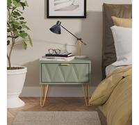 Ready Assembled 2 U Dallas 1 Drawer Bedside (Ready Assembled) in Pale Green Ready Assembled 2 U Pale Green