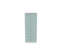 Ready Assembled 2 U Dallas 2 Door 2 Drawer Wardrobe (Ready Assembled) in Duck Egg Blue Ready Assembled 2 U Duck Egg Blue