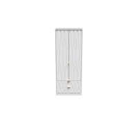 Ready Assembled 2 U Dallas 2 Door 2 Drawer Wardrobe (Ready Assembled) in White Ready Assembled 2 U White