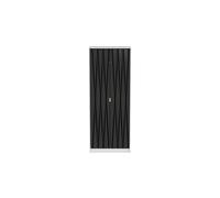 Dallas 2 Door Wardrobe In Deep Black & White (Ready Assembled)
