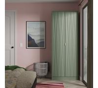 Ready Assembled 2 U Dallas 2 Door Wardrobe (Ready Assembled) in Pale Green | Size: Large Ready Assembled 2 U Pale Green Large