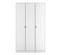 Ready Assembled 2 U Dallas 3 Door Wardrobe (Ready Assembled) in White | Size: Large Ready Assembled 2 U White Large