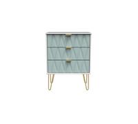 Ready Assembled 2 U Dallas 3 Drawer Chest (Ready Assembled) in Duck Egg Blue Ready Assembled 2 U Duck Egg Blue