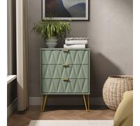 Ready Assembled 2 U Dallas 3 Drawer Chest (Ready Assembled) in Pale Green Ready Assembled 2 U Pale Green