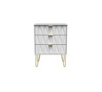 Ready Assembled 2 U Dallas 3 Drawer Midi Sideboard (Ready Assembled) in White Ready Assembled 2 U White