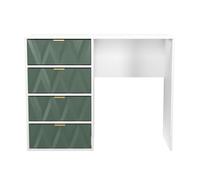 Ready Assembled 2 U Dallas 4 Drawer Vanity (Ready Assembled) in Green Ready Assembled 2 U Green