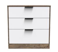 Ready Assembled 2 U Denver 3 Drawer Deep Chest (Ready Assembled) in Dark Brown Ready Assembled 2 U Dark Brown