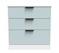 Ready Assembled 2 U Denver 3 Drawer Deep Chest (Ready Assembled) in Duck Egg Blue Ready Assembled 2 U Duck Egg Blue