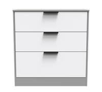 Ready Assembled 2 U Denver 3 Drawer Deep Chest (Ready Assembled) in Mid Grey Ready Assembled 2 U Mid Grey