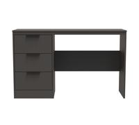 Ready Assembled 2 U Denver 3 Drawer Desk (Ready Assembled) in Dark Grey Ready Assembled 2 U Dark Grey