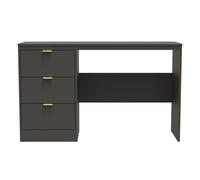 Ready Assembled 2 U Denver 3 Drawer Desk (Ready Assembled) in Dark Grey Ready Assembled 2 U Dark Grey