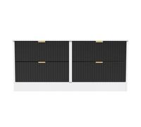 Ready Assembled 2 U Denver 4 Drawer Bed Box (Ready Assembled) in Black Ready Assembled 2 U Black