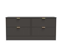 Ready Assembled 2 U Denver 4 Drawer Bed Box (Ready Assembled) in Dark Grey Ready Assembled 2 U Dark Grey