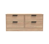 Ready Assembled 2 U Denver 4 Drawer Bed Box (Ready Assembled) in Light Oak Ready Assembled 2 U Light Oak