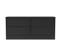 Ready Assembled 2 U Denver 4 Drawer Bed Box (Ready Assembled) in True Black Ready Assembled 2 U True Black