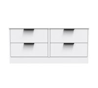 Ready Assembled 2 U Denver 4 Drawer Bed Box (Ready Assembled) in White Ready Assembled 2 U White