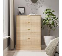 Ready Assembled 2 U Denver 4 Drawer Deep Chest (Ready Assembled) in Light Oak | Size: Medium Ready Assembled 2 U Light Oak Medium