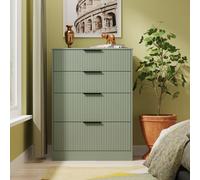 Ready Assembled 2 U Denver 4 Drawer Deep Chest (Ready Assembled) in Pale Green Ready Assembled 2 U Pale Green