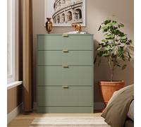 Ready Assembled 2 U Denver 4 Drawer Deep Chest (Ready Assembled) in Pale Green | Size: Medium Ready Assembled 2 U Pale Green Medium