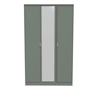 Ready Assembled 2 U Denver Tall Triple Mirror Wardrobe (Ready Assembled) in Pale Green Ready Assembled 2 U Pale Green