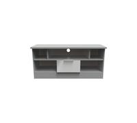Ready Assembled 2 U Dover 1 Drawer TV & Media Unit (Ready Assembled) in Dark Grey Ready Assembled 2 U Dark Grey