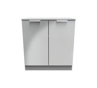 Ready Assembled 2 U Dover 2 Door Cabinet (Ready Assembled) in Dark Grey Ready Assembled 2 U Dark Grey