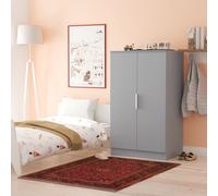 Ready Assembled 2 U Dover 2 Door Midi Wardrobe (Ready Assembled) in Light Blue Ready Assembled 2 U Light Blue