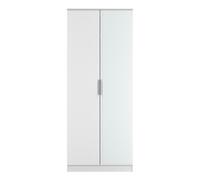 Ready Assembled 2 U Dover 2 Door Mirrored Robe (Ready Assembled) in White Ready Assembled 2 U White