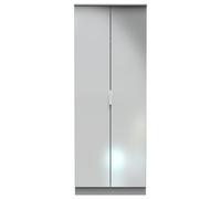 Ready Assembled 2 U Dover 2 Door Wardrobe (Ready Assembled) in Dark Grey Ready Assembled 2 U Dark Grey