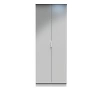 Ready Assembled 2 U Dover 2 Door Wardrobe (Ready Assembled) in Mid Grey Ready Assembled 2 U Mid Grey