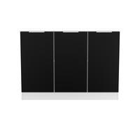 Ready Assembled 2 U Dover 3 Door Sideboard (Ready Assembled) in Black Ready Assembled 2 U Black