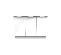 Ready Assembled 2 U Dover 3 Door Sideboard (Ready Assembled) in White Ready Assembled 2 U White