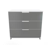 Ready Assembled 2 U Dover 3 Drawer Chest (Ready Assembled) in Black Ready Assembled 2 U Black