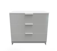 Ready Assembled 2 U Dover 3 Drawer Chest (Ready Assembled) in Mid Grey Ready Assembled 2 U Mid Grey