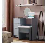 Ready Assembled 2 U Dover 3 Drawer Vanity (Ready Assembled) in Light Blue Ready Assembled 2 U Light Blue