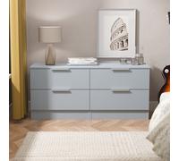 Ready Assembled 2 U Dover 4 Drawer Bed Box (Ready Assembled) in Light Blue Ready Assembled 2 U Light Blue