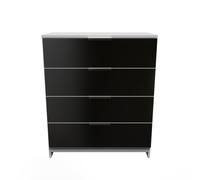 Ready Assembled 2 U Dover 4 Drawer Chest (Ready Assembled) in Black Ready Assembled 2 U Black