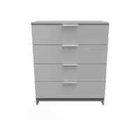 Ready Assembled 2 U Dover 4 Drawer Chest (Ready Assembled) in Dark Grey Ready Assembled 2 U Dark Grey