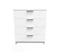 Ready Assembled 2 U Dover 4 Drawer Chest (Ready Assembled) in White Ready Assembled 2 U White