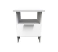 Ready Assembled 2 U Dover Bottom Drawer Lamp Table (Ready Assembled) in White Ready Assembled 2 U White