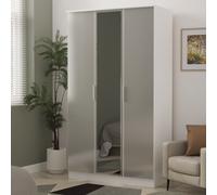 Ready Assembled 2 U Dover Tall Triple Mirror Wardrobe (Ready Assembled) in Mid Grey Ready Assembled 2 U Mid Grey