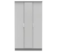 Ready Assembled 2 U Dover Triple Mirror Wardrobe (Ready Assembled) in Dark Grey Ready Assembled 2 U Dark Grey