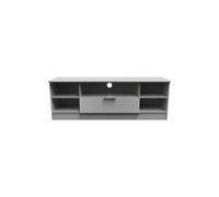 Ready Assembled 2 U Dover Wide 1 Drawer TV & Media Unit (Ready Assembled) in Dark Grey Ready Assembled 2 U Dark Grey